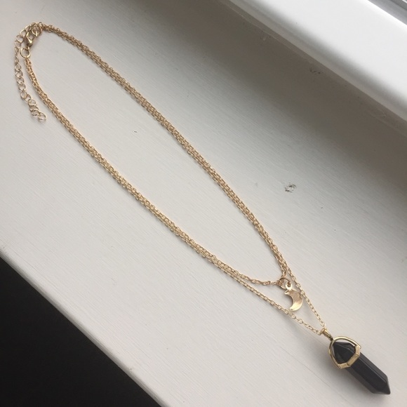 🆑10/$25🆑𝗖𝗟𝗘𝗔𝗥𝗔𝗡𝗖𝗘 2 Layered Black Crystal Choker NEW - Picture 4 of 8